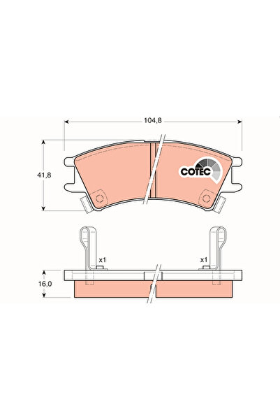 TRW Set Placute Frana Frana Disc Hyundai Atos