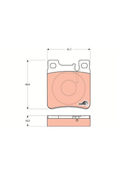 TRW Set Placute Frana Frana Disc Mercedes-Benz C-Class/Clk/E-Class