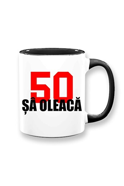 OEM Cană personalizată cu mesaj amuzant: „50 and a bit”, Betaprint, ceramică,...