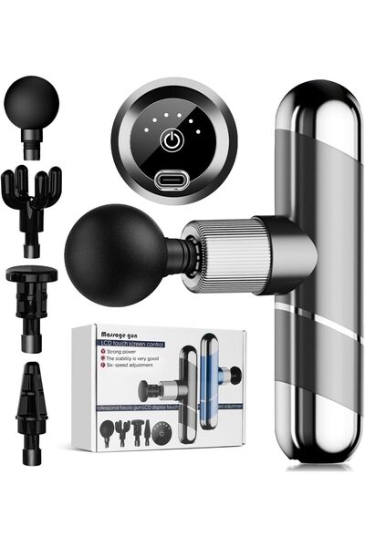 Xkimos مسدس تدليك للأنسجة العميقة، جهاز تدليك لاسلكي محمول باليد مع شاشة LED ...