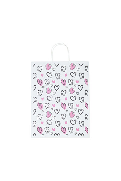 Papette Set of 10 Kraft Paper Bags with Pattern 7 Love 32 x 41(H) x 12cm