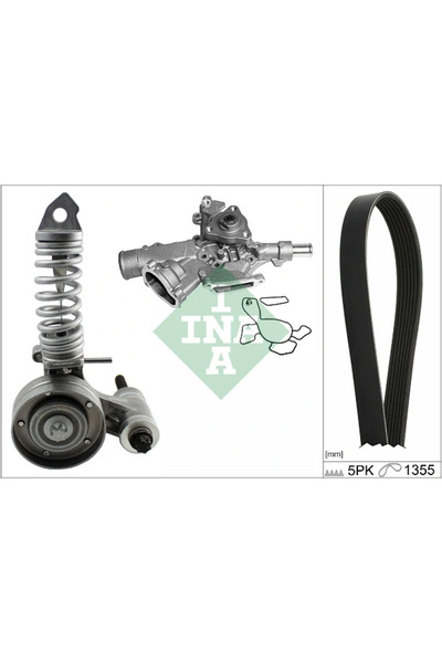 FAG Pompa Apa + Set Curea Transmisie Cu Caneluri Opel Agila/Astra G/Corsa B S...