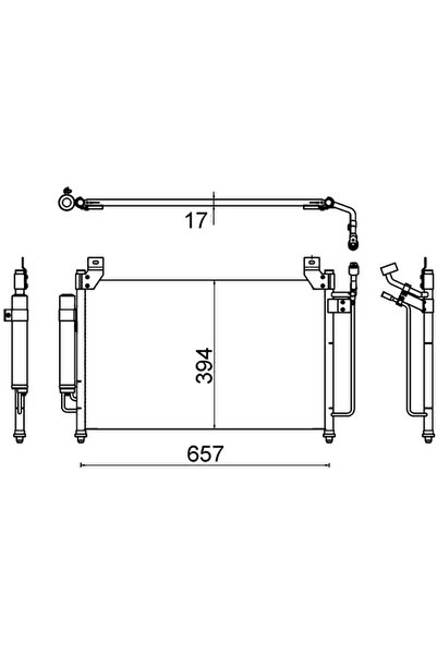 MAHLE Condensator Climatizare Mazda Cx-7