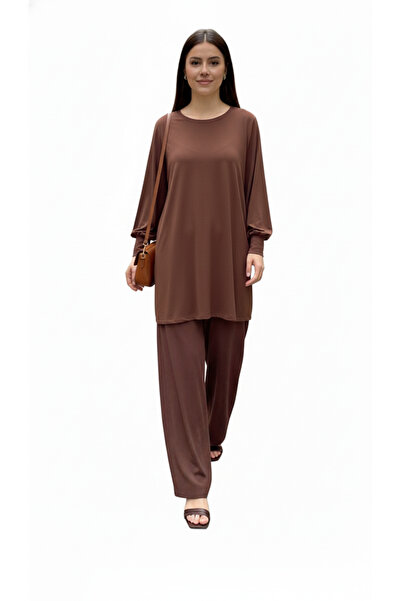 Noi Krep Jarse Long Sleeve Blouse with Cuffs