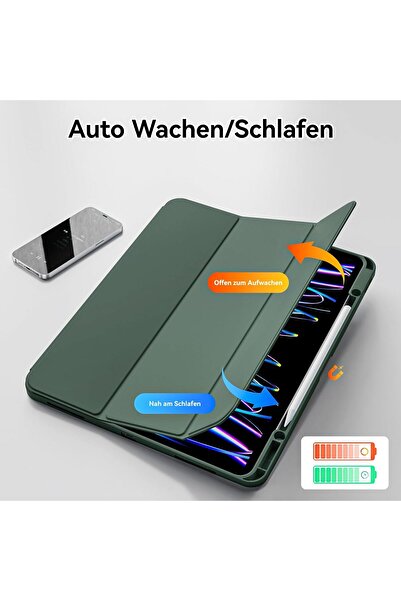 HYX Case for iPad Pro 12.9 Inch & iPad Air 13 Inch, Midnight Green