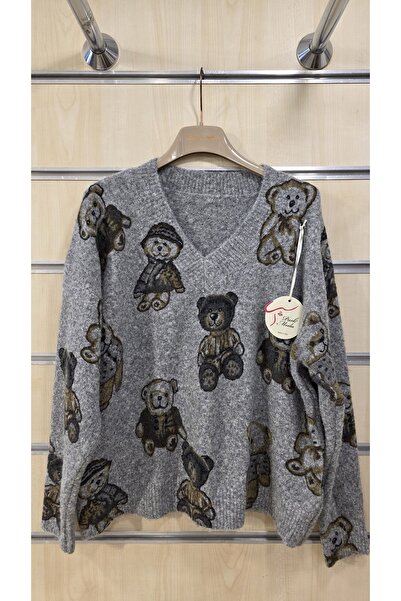 Park Moda Wool Sweater Teddy Bear Pattern