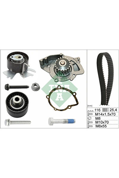 FAG Set Pompa Apa + Curea Dintata Citroen C4 2/C4 Grand Picasso 1/C4 Picasso ...