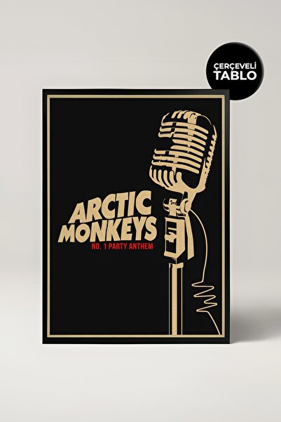 House Gorgeous Εικόνα Νο:1 με ρετρό πλαίσιο με σχέδιο συναυλίας της Arctic Mo...