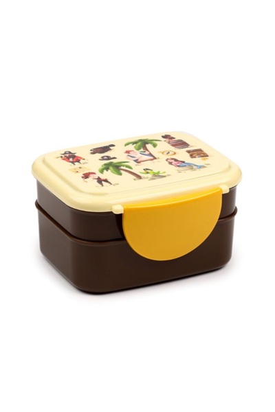 Puckator Cutie pentru pranz compartimentata adulti, copii, lunch box, model pirati
