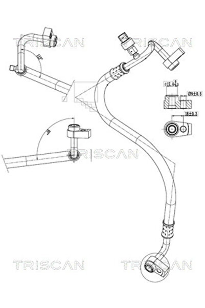TRISCAN Conducta Presiune Variabila Aer Conditionat Ford Focus 3