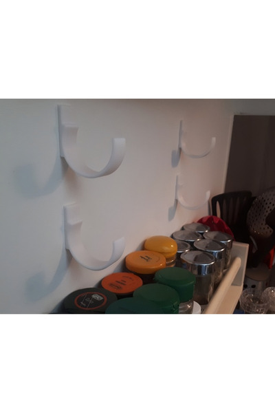 Rafine Studio 3D 4 Slots Self-Adhesive Cling Film, Aluminum Foil, Baking Paper Organizer Hanger Attachment