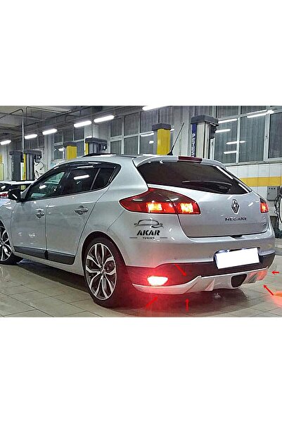 Akar renault megane 3 arka tampon difizörü boyasız (ham) fiberglass