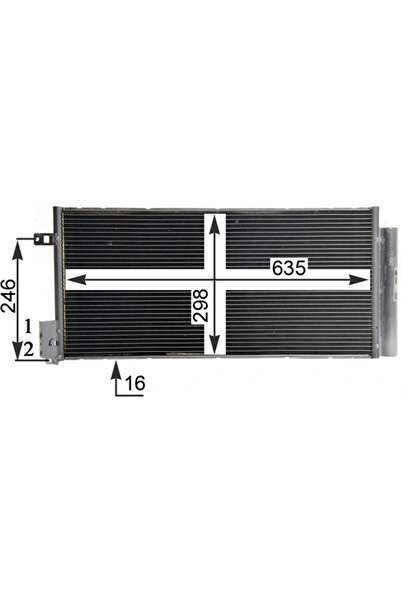 MAHLE Condensator Climatizare Abarth Punto Alfa Romeo Giulietta/Mito