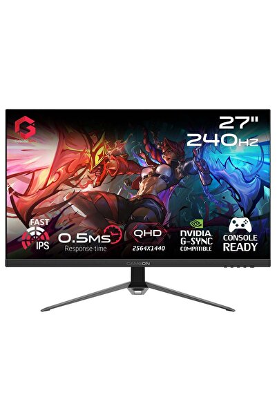 GAMEON 27-Inch QHD, 240Hz, MPRT 0.5ms, HDMI 2.1, Fast IPS Gaming Monitor (Support PS5) GOES27QHD240I