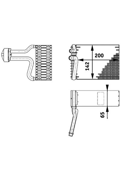 MAHLE Evaporator Aer Conditionat Spate Mercedes-Benz Viano/Vito / Mixto Caros...
