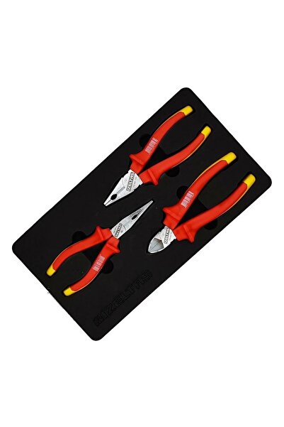 İzeltaş 3020 00 6003 1000V İzoleli Elektrikçi Seti (3 Parça)