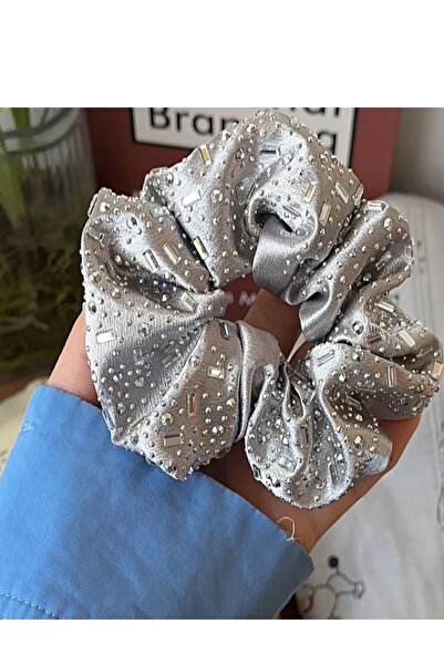 CAŞ DEKORASYON Gray Color Stone Detailed Simit Buckle