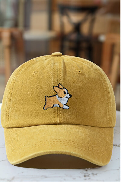 CAP BROS قبعة كورجي اللطيفة المطرزة ذات الطراز القديم