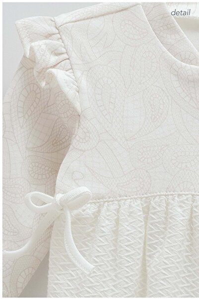 Caramell Tiny Lace Ruffle Detail Jumpsuit Ecru