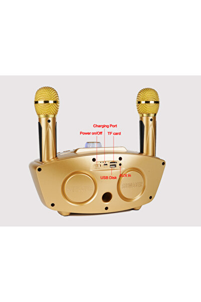 Generic 2024 Portable Wireless Cardioid Studio Microphone System Home Karaoke Handheld Metal Design for KTV