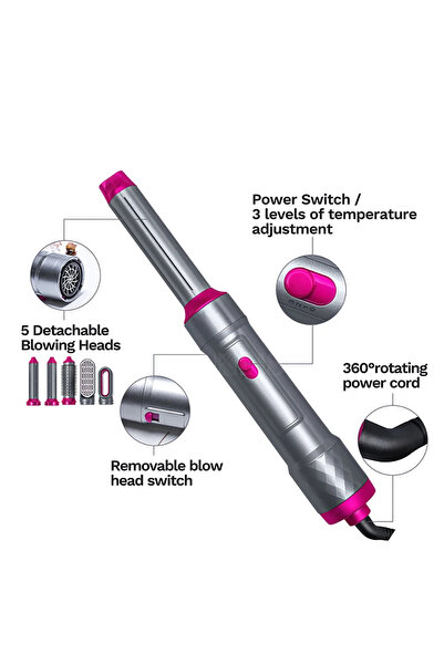 Generic 2024 FastClick 5-in-1 Styler Ionic Cord Rotation