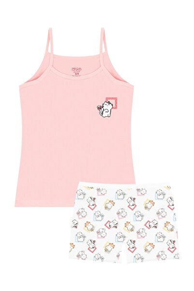 Öts Κοριτσίστικο μπλουζάκι Boxer ελαστικό ύφασμα Salmon Girl (96% βαμβάκι - 4% ελαστάνη)