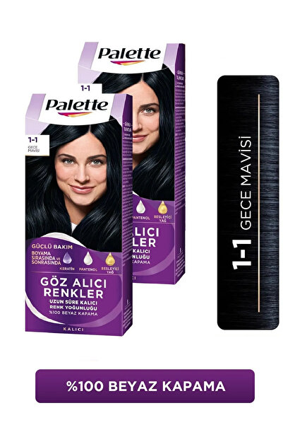 Palette Göz Alıcı Renkler 1-1 Gece Mavisi x 2 Adet