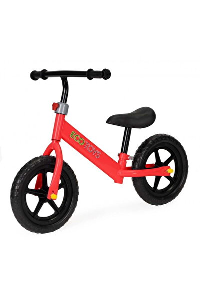 Selgot Bicicletă de echilibru, Ecotoys, șa reglabilă, roșie, 57,5x80x28 cm