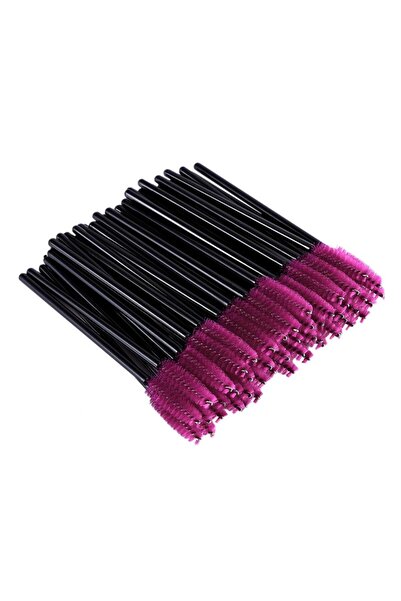 Icon Set of 500 mascara applicators, fuchsia color