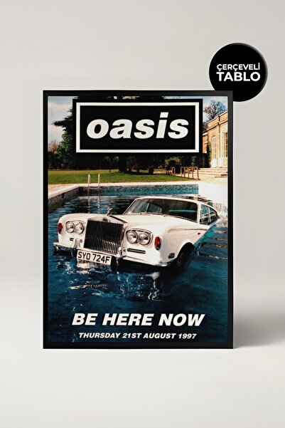 House Gorgeous Tablou cu cadru retro Oasis Concert Design Nr.: 1