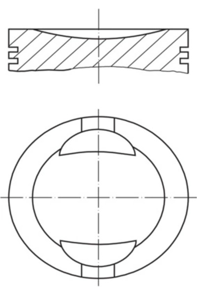 MAHLE Piston Autobianchi Y10 Fiat Cinquecento/Palio/Panda