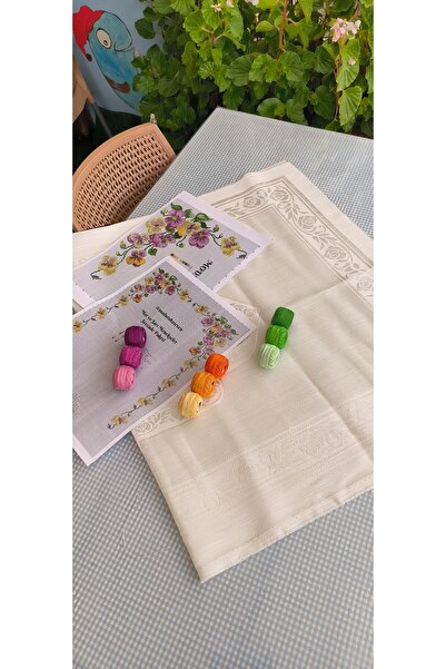 MODATU Seccade işleme kiti/ mor ve Sarı menekşeler