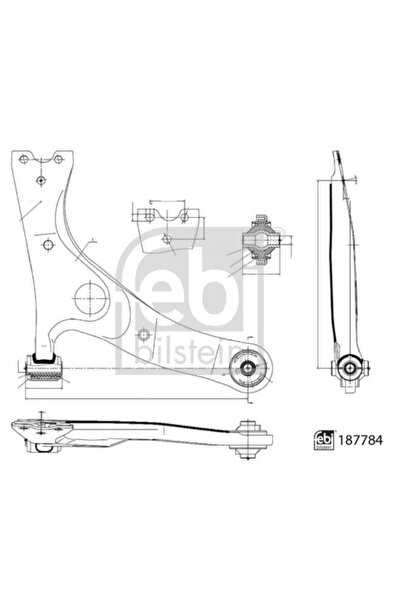 FEBI BILSTEIN Brat Suspensie Roata Axa Fata Dreapta Toyota Rav 4 2