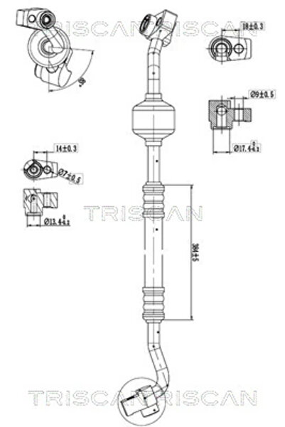 TRISCAN Conducta Presiune Variabila Aer Conditionat Ford Ecosport
