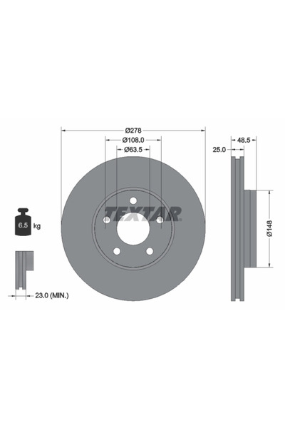 Krieger Disc frana Ford C-Max 2/Focus 3/Grand C-Max Ford Australia Focus