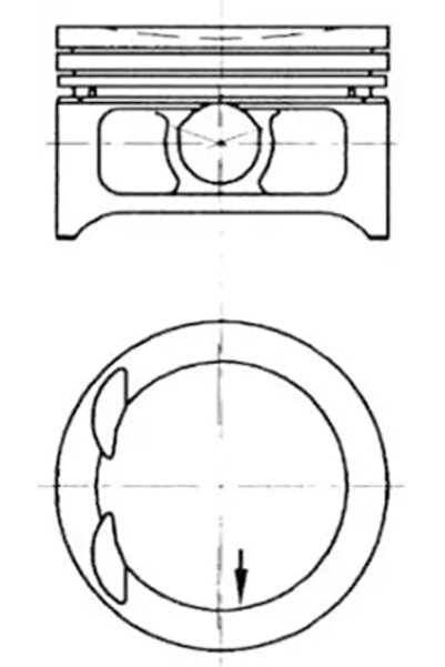 Kolbenschmidt Piston Chevrolet Astra/Vectra/Zafira Daewoo Leganza/Prince