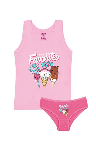 Öts Κοριτσίστικο εσώρουχο ελαστικό ύφασμα ροζ παγωτό (96% βαμβάκι - 4% ελαστάνη)