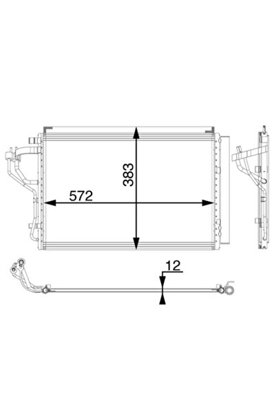 MAHLE Condensator Climatizare Hyundai I30 Kia Cee'D/Cerato 3 Limuzina