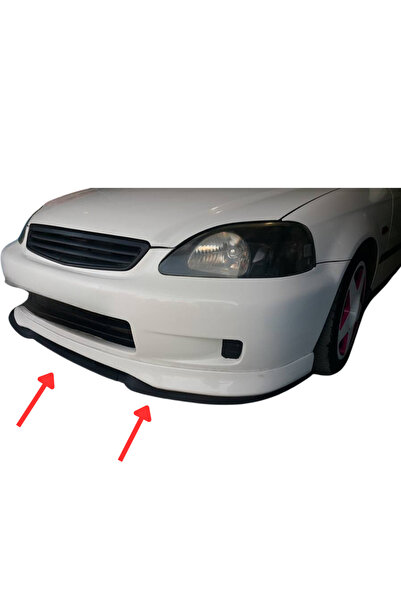 bestuning Honda Civic İES ES Uyumlu Evrensel Universal 3 Parça Cupra Kupra Ön Ek Tampon Dili Lip Esnek Karlık