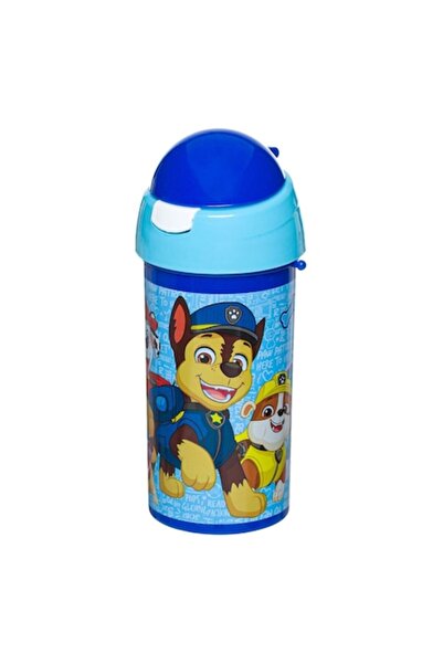 SHOPIENS Sticlă de apă pentru copii Paw Patrol, albastră, 500 ml, capac pop-u...