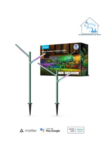 Govee RGBICWW Dikey Bahçe Aydınlatması 2'li