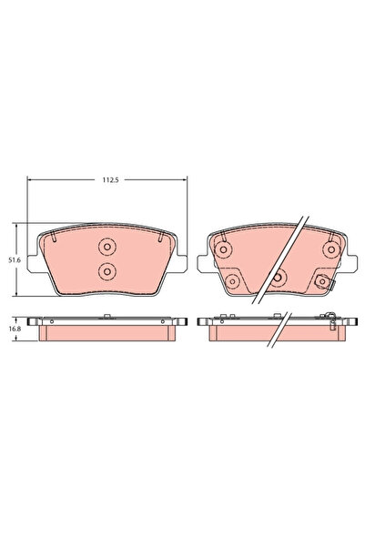 TRW Set Placute Frana Frana Disc Hyundai I30