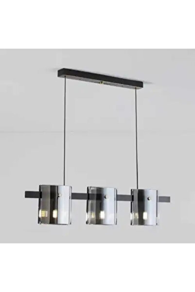 LED CONCEPT Lustra LED cu abajururi, neagra, liniara, 80x5x100cm, 3xG9