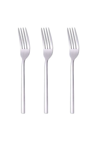 SHOPIENS Premium Stainless Steel Forks, Set of 3, 21 cm