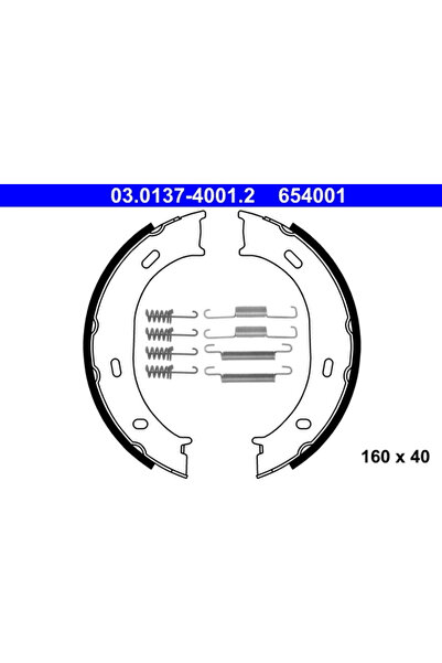 Ate Комплект спирачни накладки за ръчна спирачка Mercedes-Benz G-класа/Sprint...