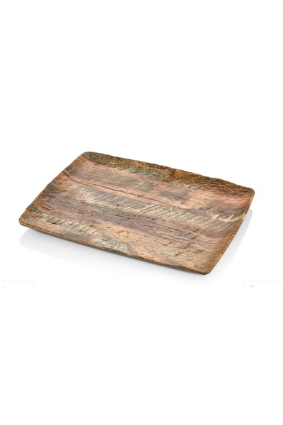 FORMEL 26X32 cm Thermoplus Serving Plate Wood Pattern Color (Pack of 4)