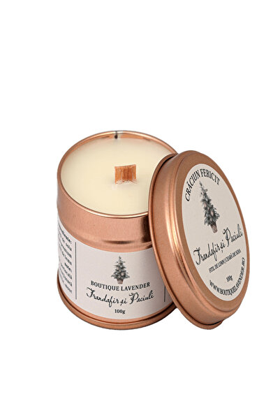 Boutique Lavender Lumânare parfumată de Crăciun 100g Trandafiri și Paciuli