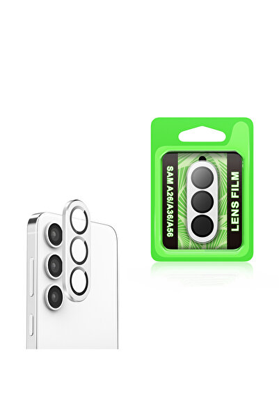 Fibaks Galaxy A17 Aparatlı Kamera Koruma Renkli Lens Koruyucu Temperli Cam Koruma