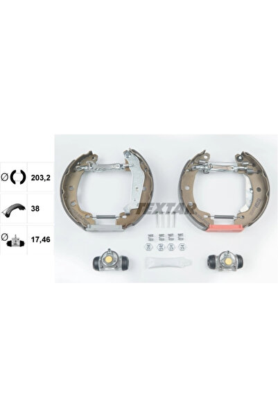TEXTAR Set Saboti Frana Renault Megane 1 1995-2003