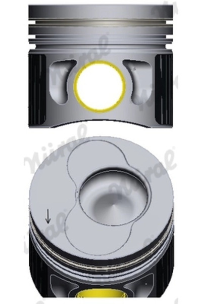NÜRAL Piston Pentru Cilindrul 4 Audi A3/A4 B7 Seat Alhambra/Altea/Leon